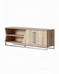 Dressoir van hout met metalen onderstel afmeting 150 x 40 x 60cm