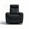 Elektrische recliner stoel met stof bekleding in donkergrijs 90 x 90 x 100cm